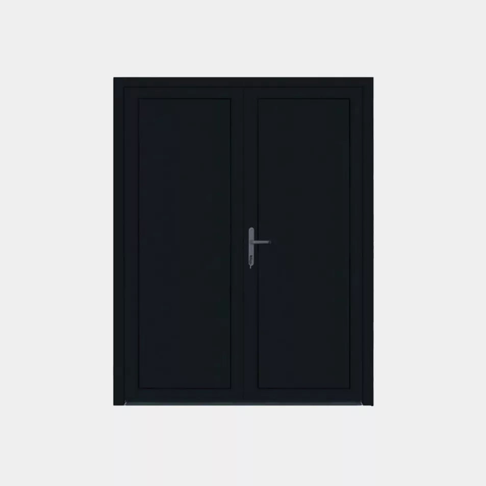 Dubbele Loopdeur PVC Antraciet