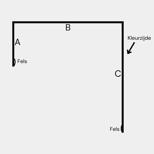 Overzetprofiel Prisma 65µm Nerf Structuur