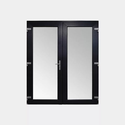 Dubbele Loopdeur PVC Antraciet Vol Glas