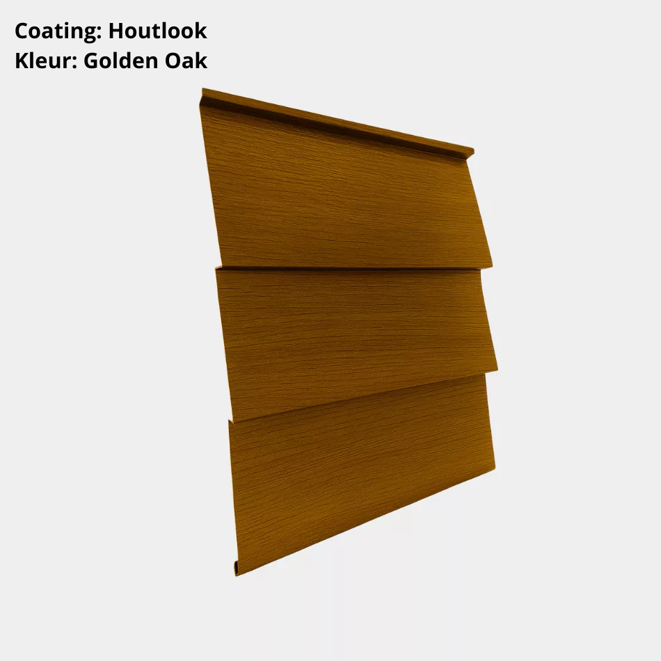 Stalen Rabat Potdeksel Houtlook