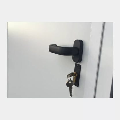 Dubbele Loopdeur Aluminium Wit