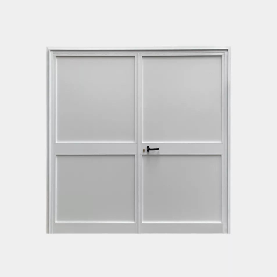 Dubbele Loopdeur Aluminium Wit