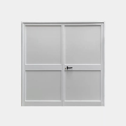 Dubbele Loopdeur Aluminium Wit