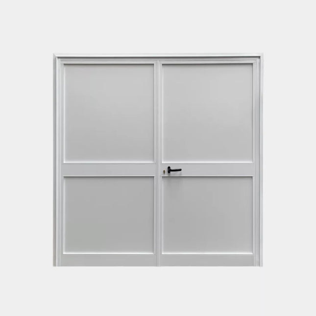 Dubbele Loopdeur Aluminium Wit