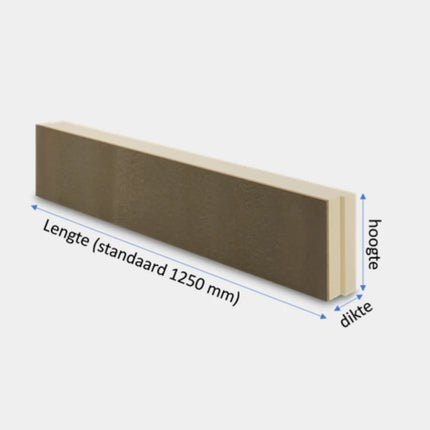 Kantplank Grijs 10mm XPS - afbeelding 3