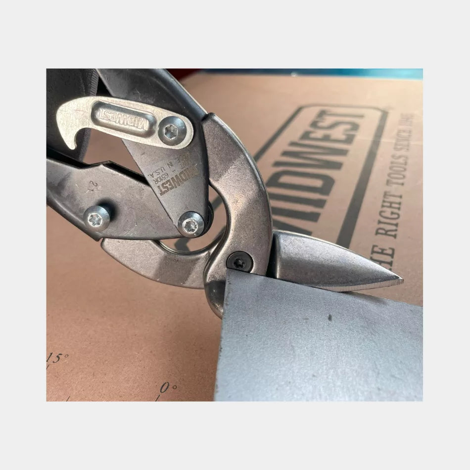 Plaat- blikschaar Midwest Links + Rechts