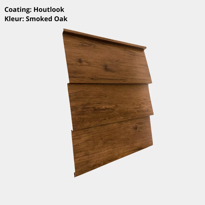 Stalen Rabat Potdeksel Houtlook