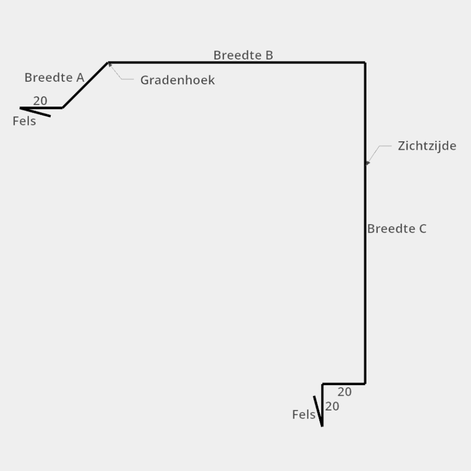 Windveer B PVDF/PE Gladde Coating