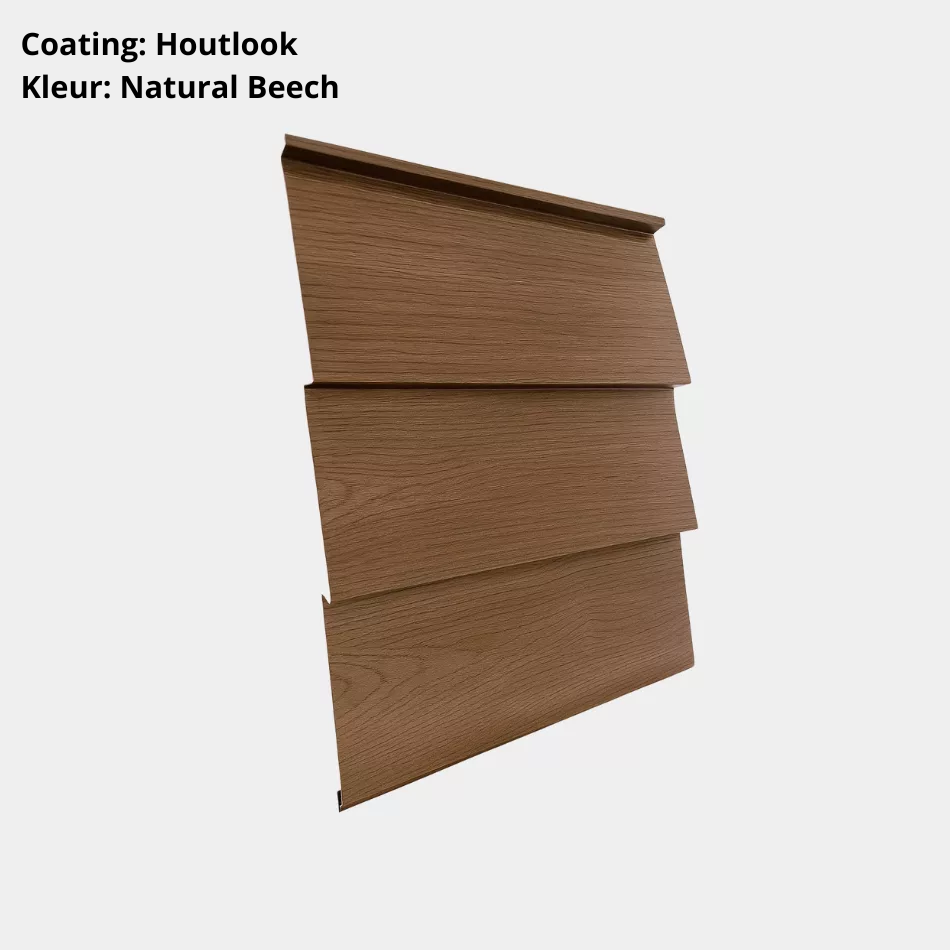 Stalen Rabat Potdeksel Houtlook