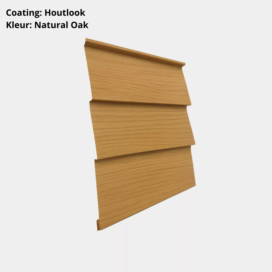 Stalen Rabat Potdeksel Houtlook