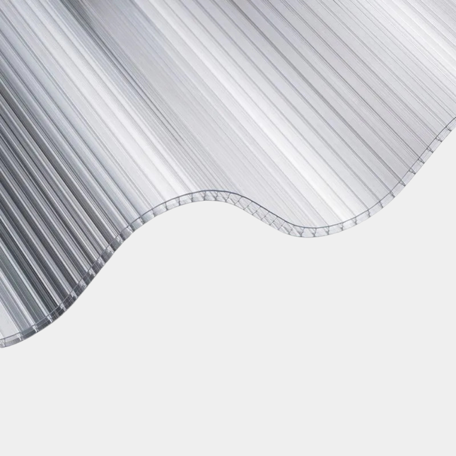 Golfplaat Polycarbonaat Driewandig Helder 51/177