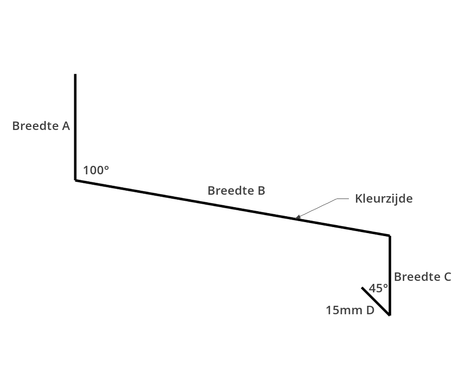 Lekdorpel Waterslag Sendzimir Verzinkt 2,0mm