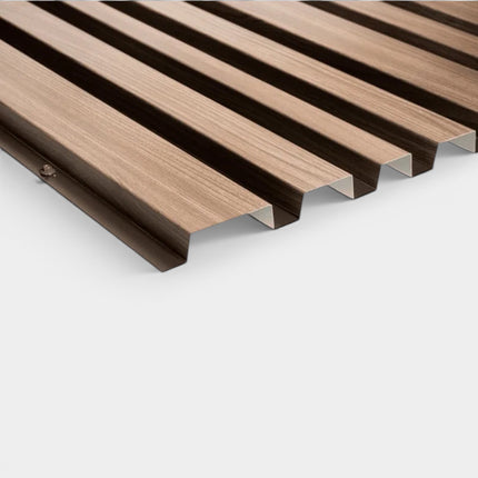 Blokprofiel Staal Milaan Shadow Houtlook detail