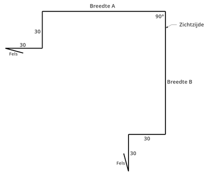 Hoekprofiel Sendzimir Verzinkt 0,7mm