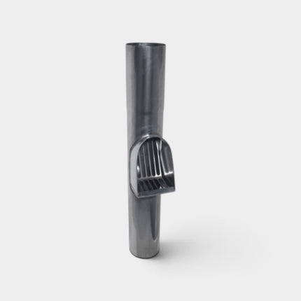 Bladvanger zink 80 mm met RVS rooster