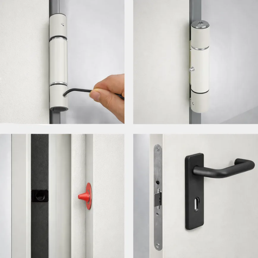 Stalen Loopdeur 60 minuten brandwerend RAL 9002 Ninz