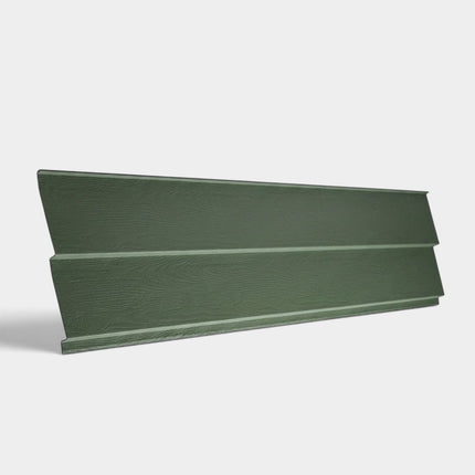 Stalen rabat potdeksel houtnerf Juniper Green 330 gevelbekleding